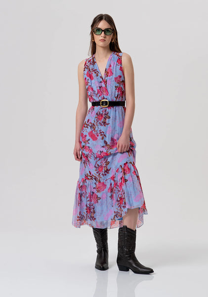 Romantic Dress With Flower Pattern