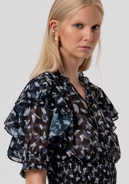 Top With Flower Pattern