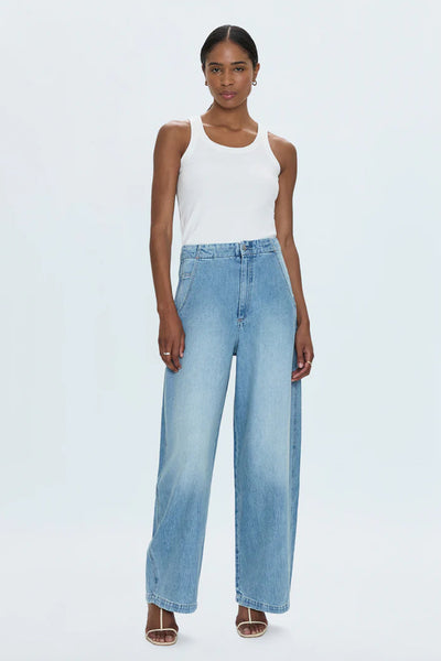 Lottie High Rise Relaxed Bowed Pant