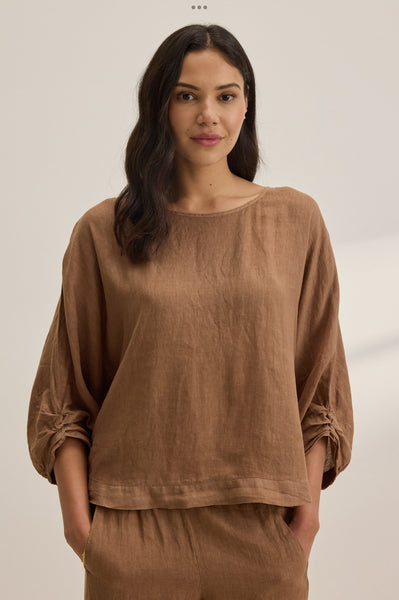 Woven Linen Top