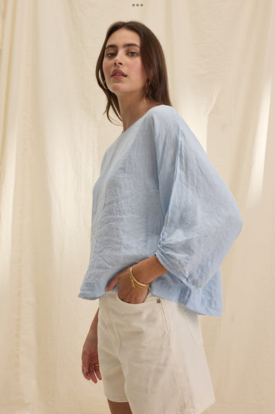 Woven Linen Top