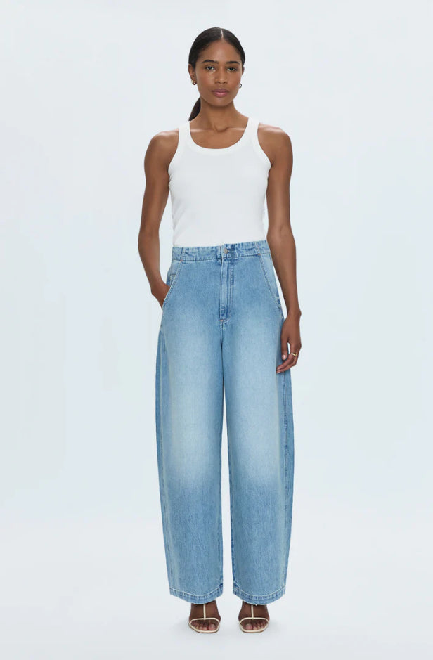 Lottie High Rise Relaxed Bowed Pant