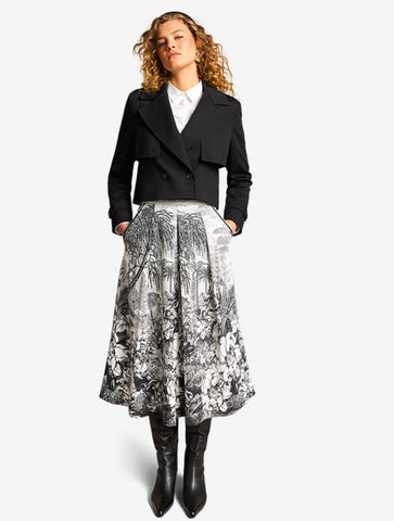 COPPERPLATE PRINTED SKIRT