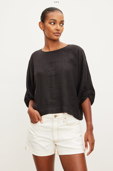 Woven Linen Top