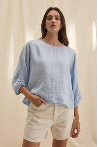 Woven Linen Top