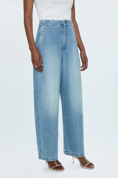 Lottie High Rise Relaxed Bowed Pant