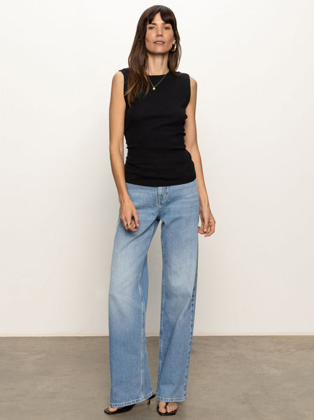 Ribbed Ruched Tank