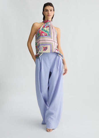 Printed Satin Top