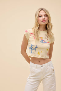 Western Flash Pointelle Tee