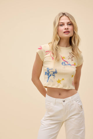 Western Flash Pointelle Tee