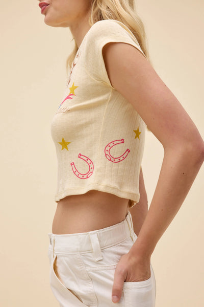 Western Flash Pointelle Tee