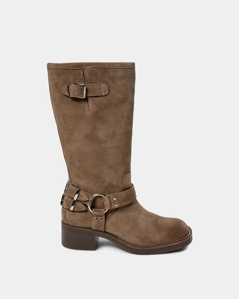 Clarissa Suede Biker Boot