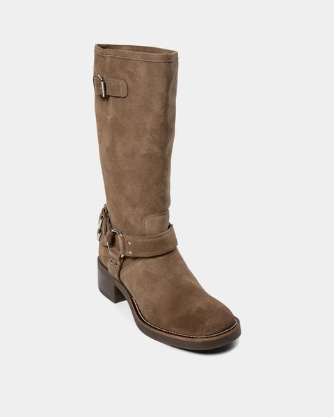 Clarissa Suede Biker Boot