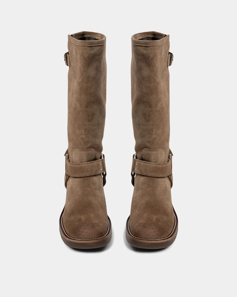 Clarissa Suede Biker Boot