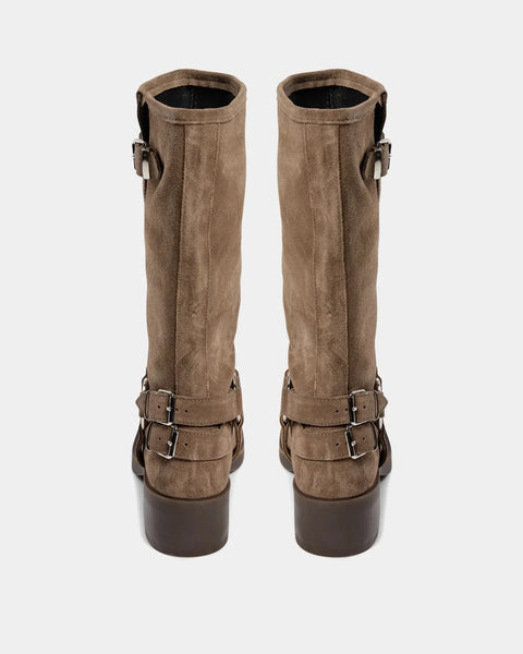Clarissa Suede Biker Boot