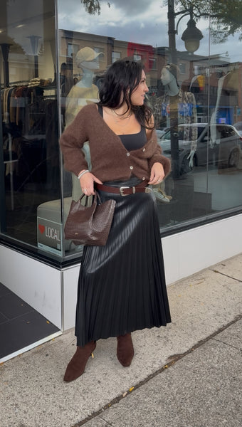 Jacaranda Pleated Skirt