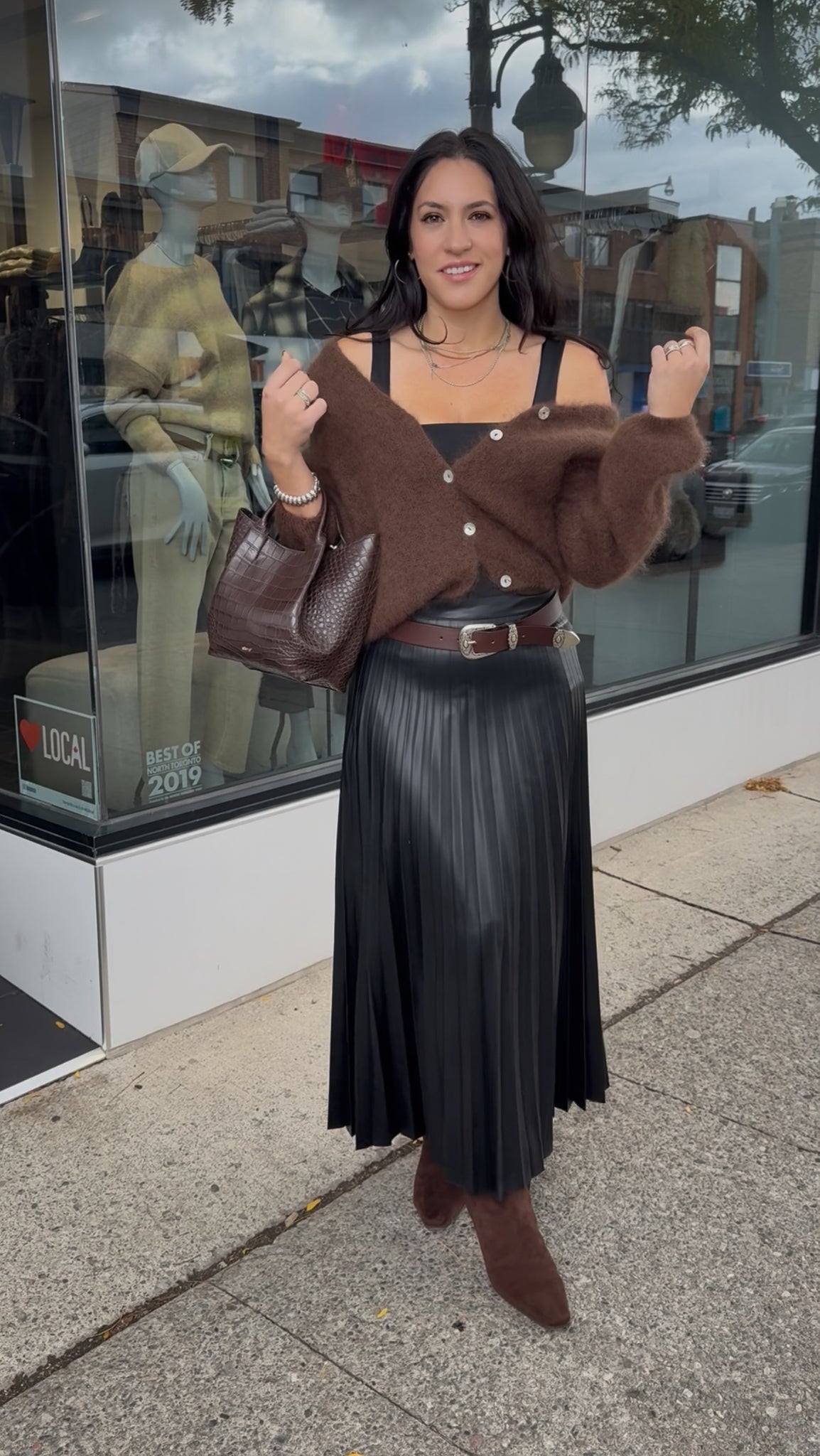 Jacaranda Pleated Skirt