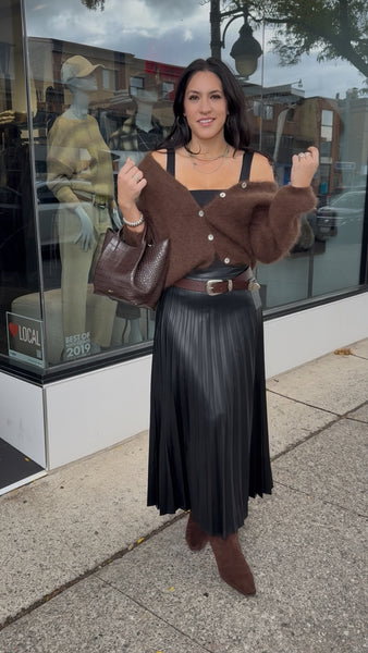 Jacaranda Pleated Skirt