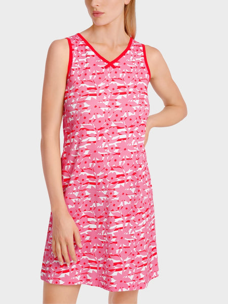 Sleeveless Flower Print Dress