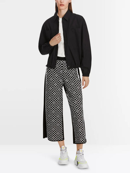 Wide Pants With Logo Print