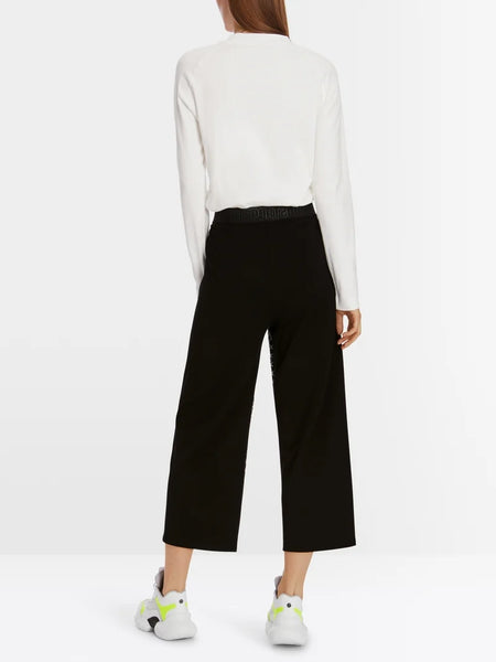 Wide Pants With Logo Print