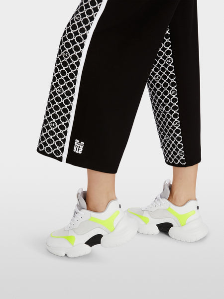 Wide Pants With Logo Print