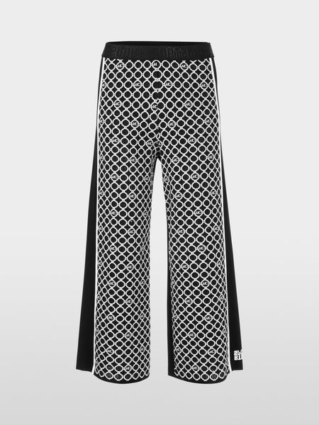 Wide Pants With Logo Print