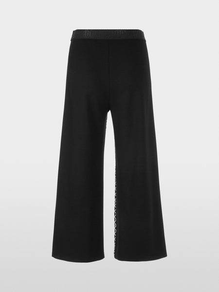 Wide Pants With Logo Print