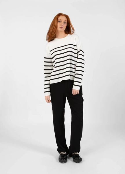 Collins Striped Open Back Sweater