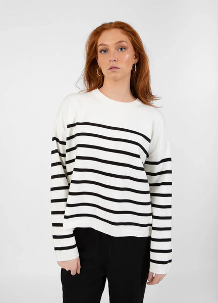 Collins Striped Open Back Sweater