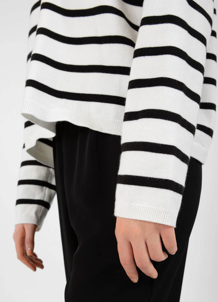 Collins Striped Open Back Sweater