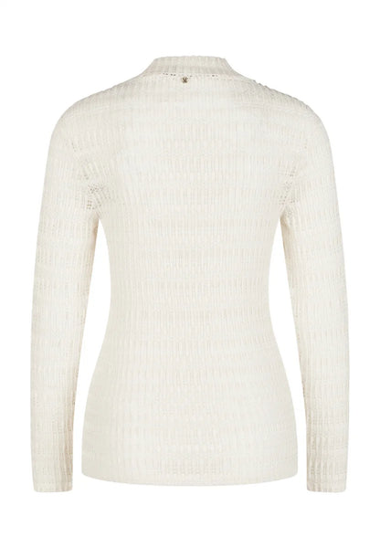 Jersey Lace Turtleneck