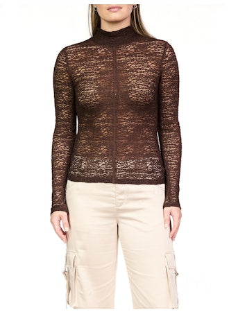 Textured Mock Knit Top