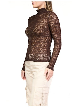 Textured Mock Knit Top