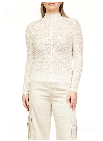 Textured Mock Knit Top