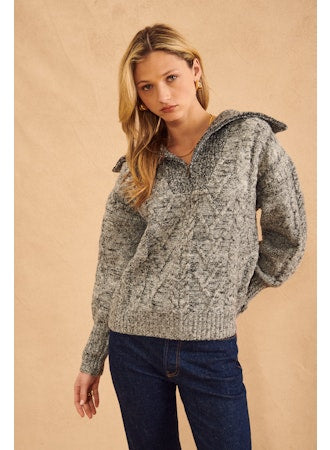 August Half zipped Sweater