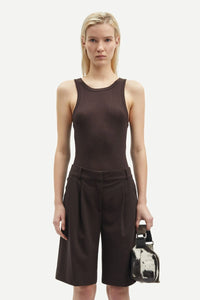 Sasonnet Tank Top in Chocolate Brown