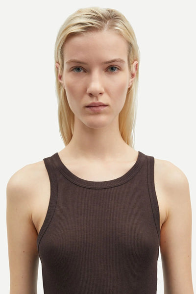 Sasonnet Tank Top in Chocolate Brown