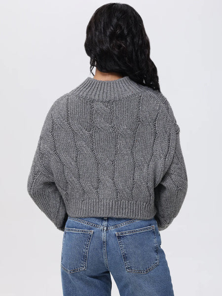 Pewter Cable Pullover