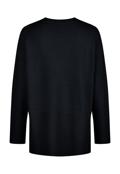 Pullover with Ribbed Hem/ 2 colours