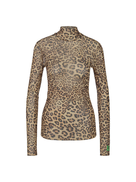 Leopard Long Sleeve in Mesh