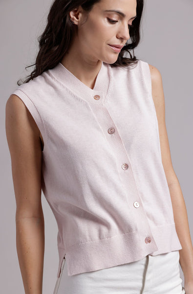 Supima Button Front Vest