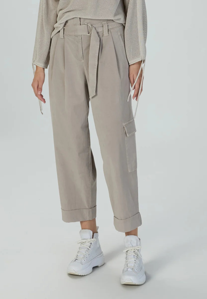 Paperbag Pants in Taupe