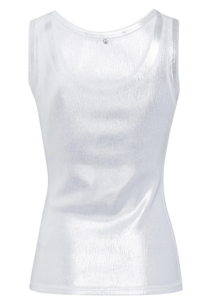 Metallic Silver Tank