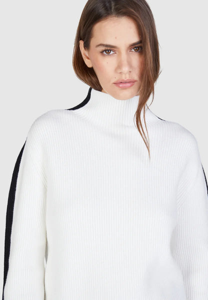 Sweater with Contrast Detail