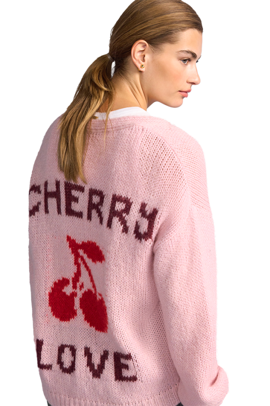 Cherry Love Oversized Cardian
