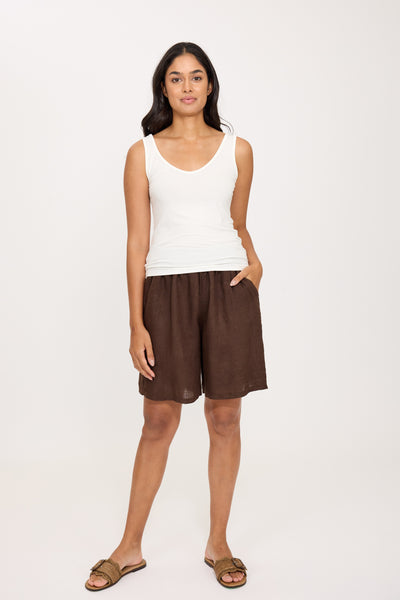 Linen Bermuda Shorts