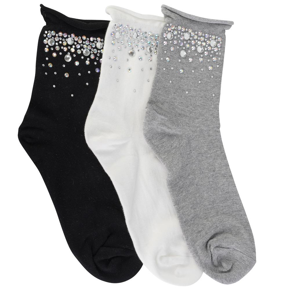 Rhinestone Socks - 2 colours