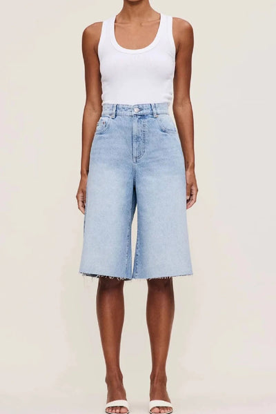Lucia Long Denim Shorts