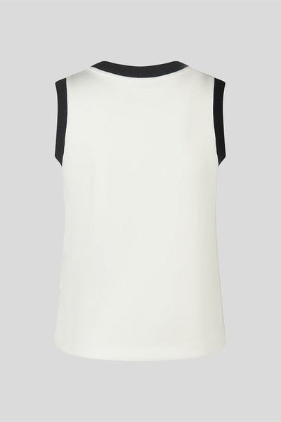 Sleeveless Jewelled Neck Top